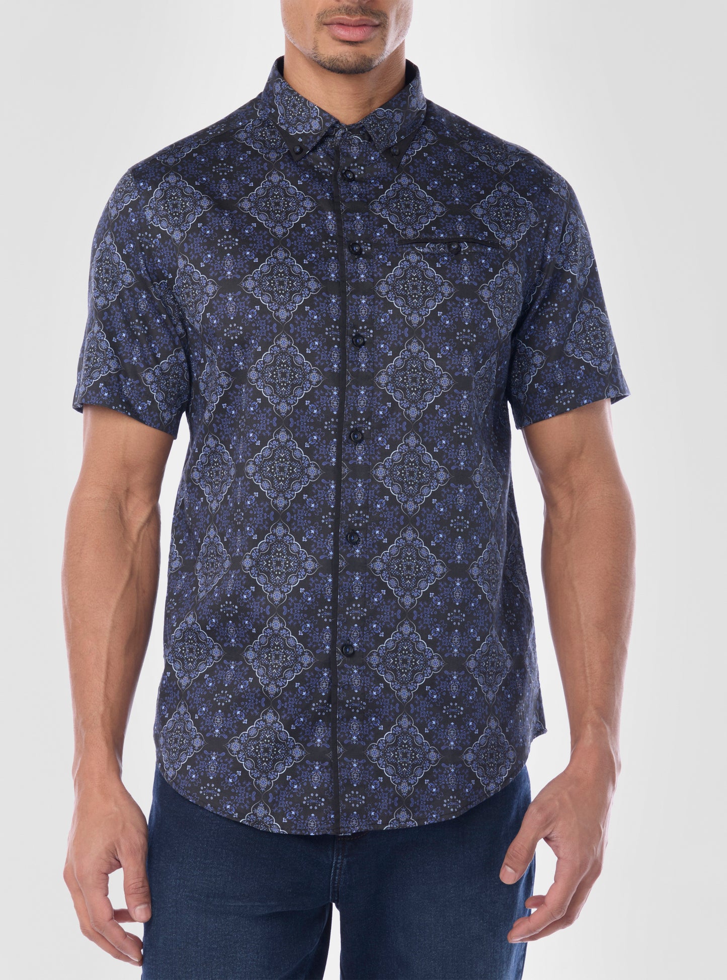 Men's casual short sleeve shirt