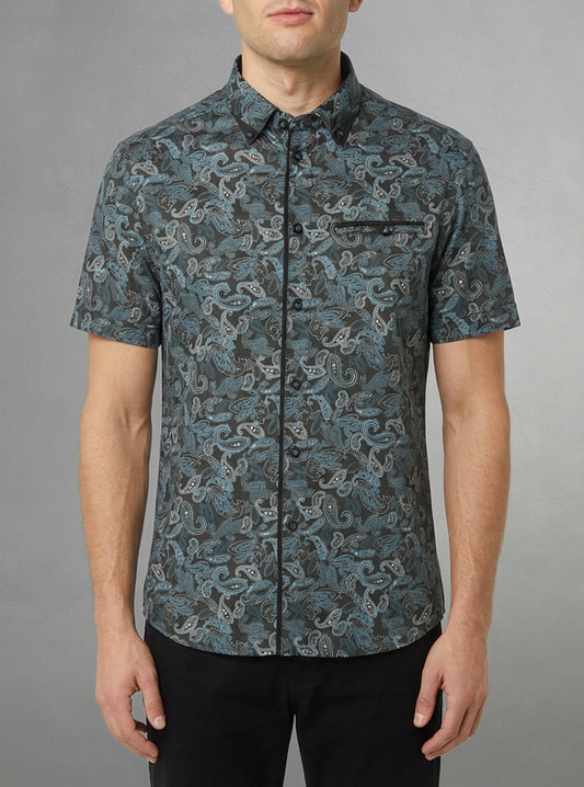 Men's casual short sleeve shirt