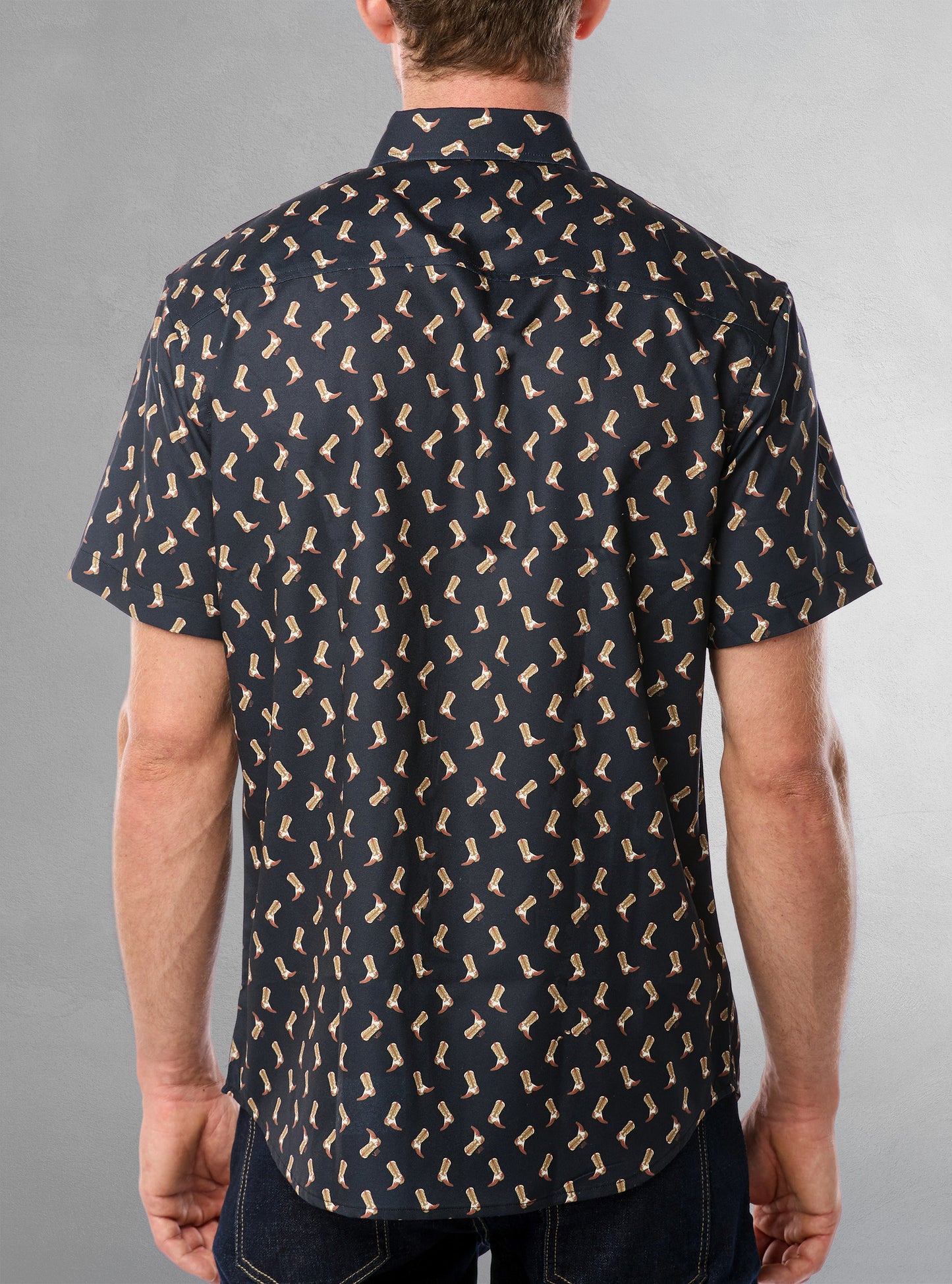 Men's casual short sleeve stretch shirt