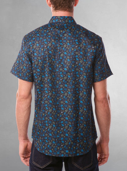 Men's casual short sleeve stretch shirt