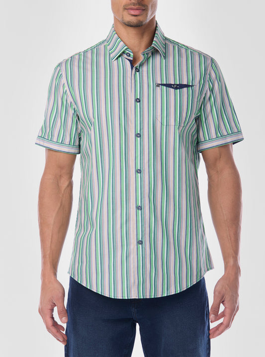 CHEMISE DÉCONTRACTÉE À MANCHES COURTES POUR HOMMES