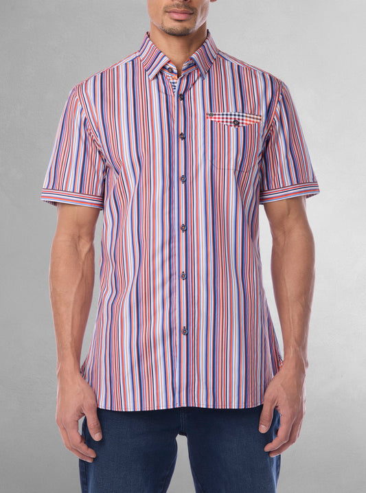 Men's casual short sleeve shirt