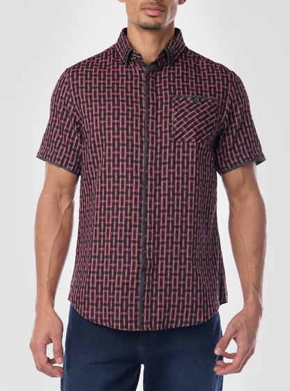 Men's casual short sleeve shirt