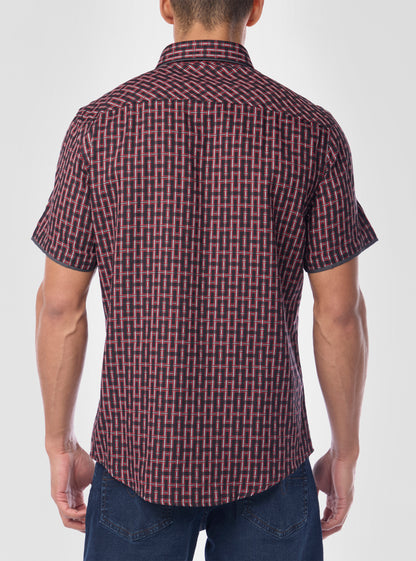 Men's casual short sleeve shirt