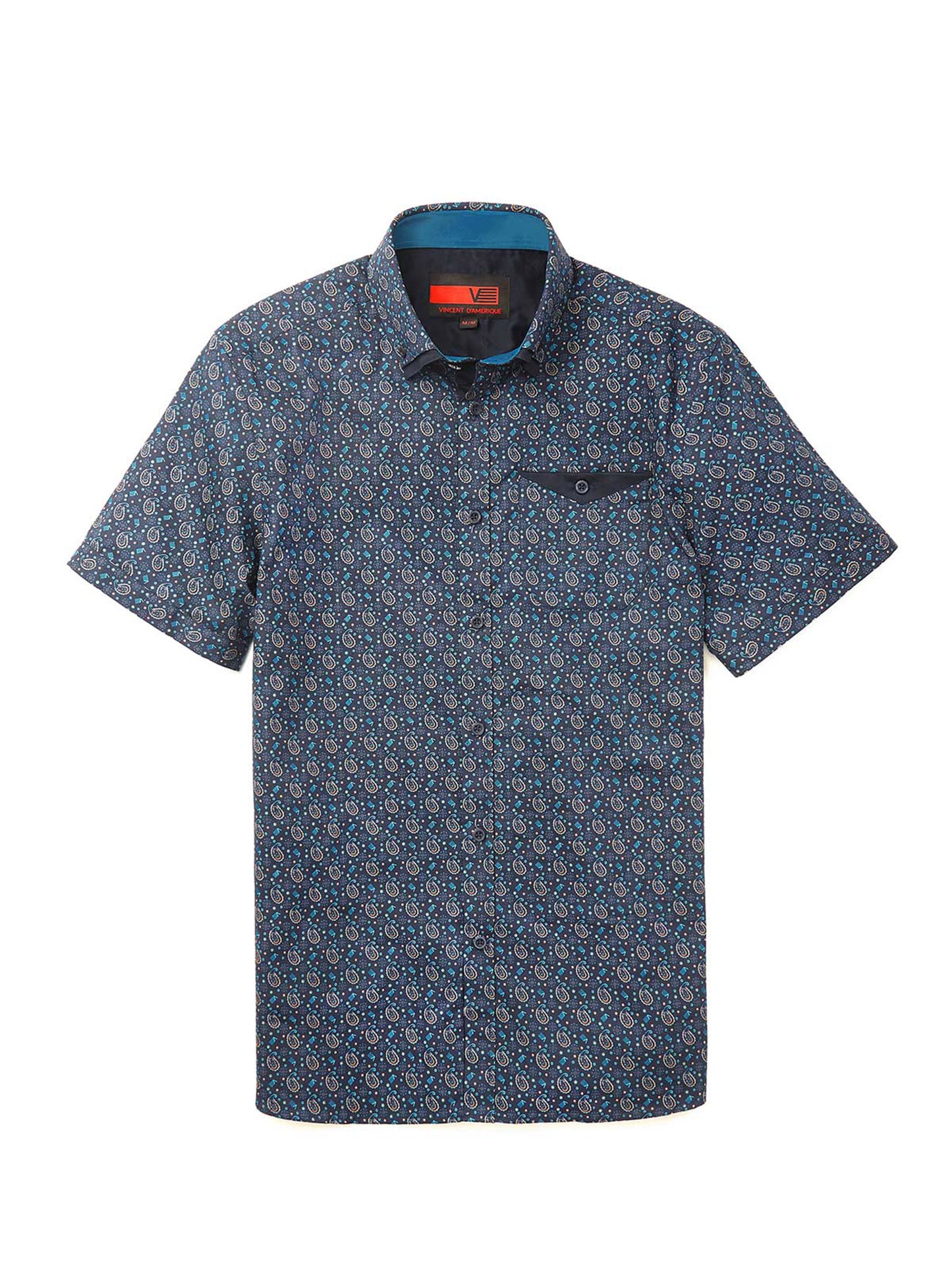 Men's casual short sleeve shirt