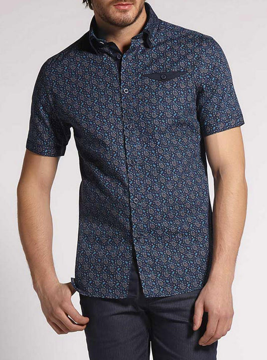 Men's casual short sleeve shirt