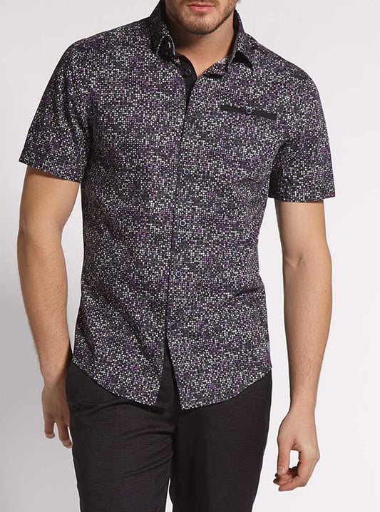 Men's casual short sleeve shirt