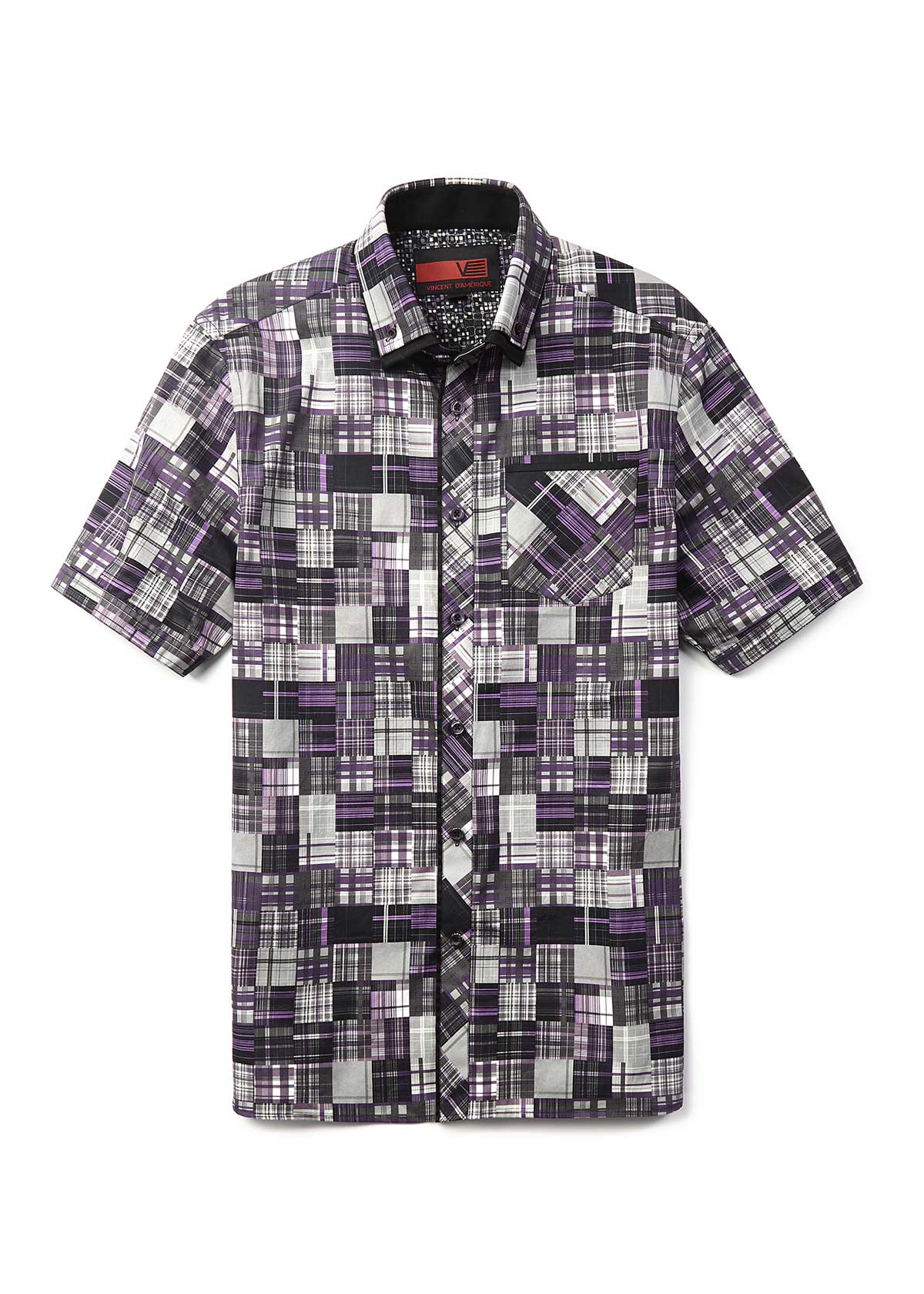 Men's casual short sleeve shirt