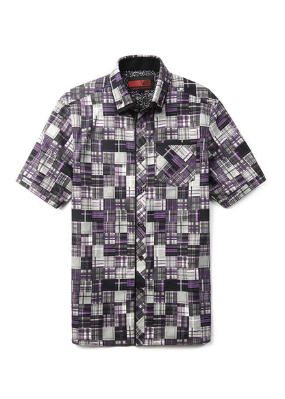Men's casual short sleeve shirt