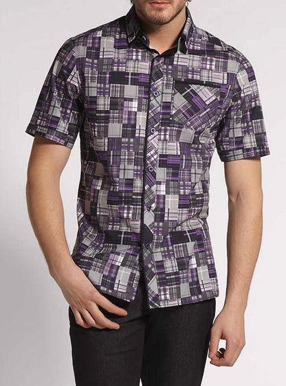 Men's casual short sleeve shirt