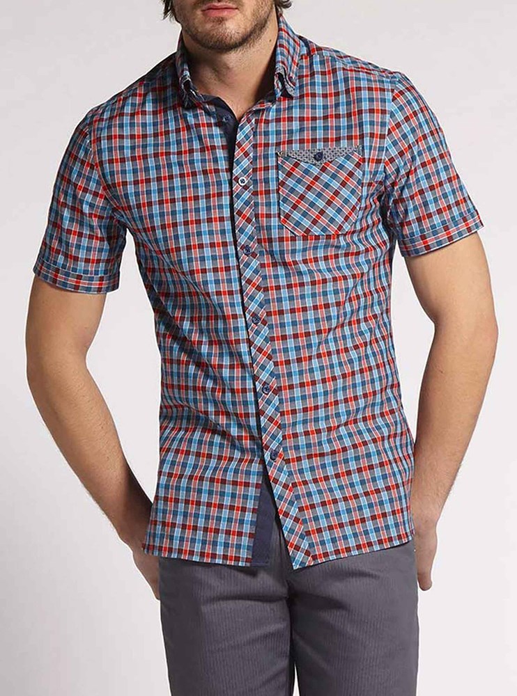 Men's casual short sleeve shirt