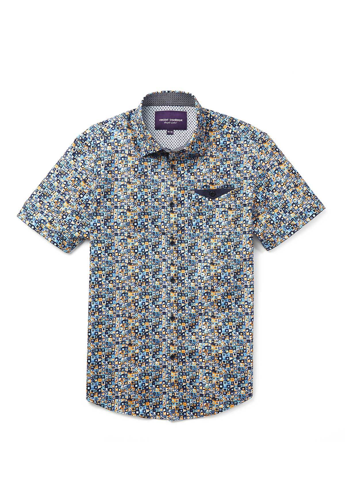 Men's casual short sleeve shirt