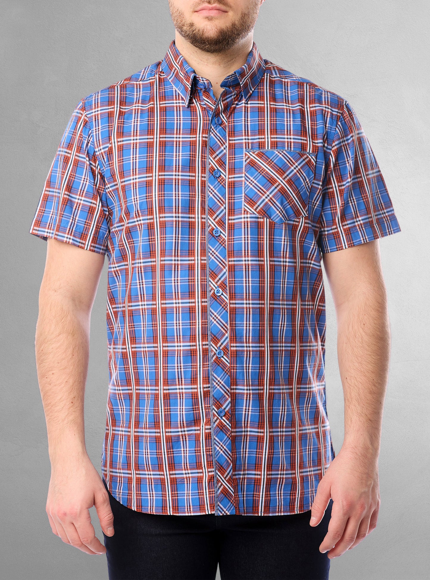 Men's casual short sleeve shirt