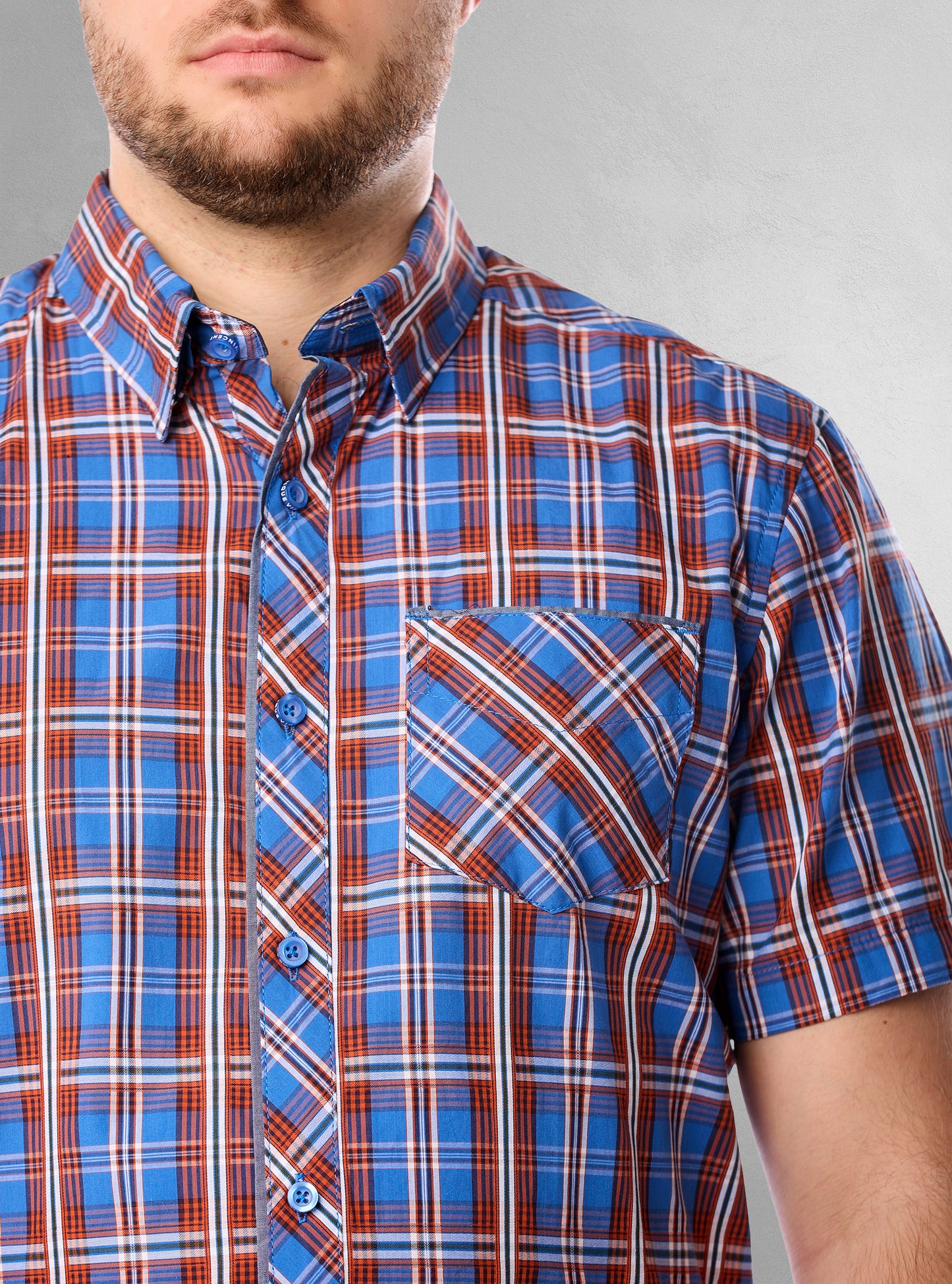 Men's casual short sleeve shirt