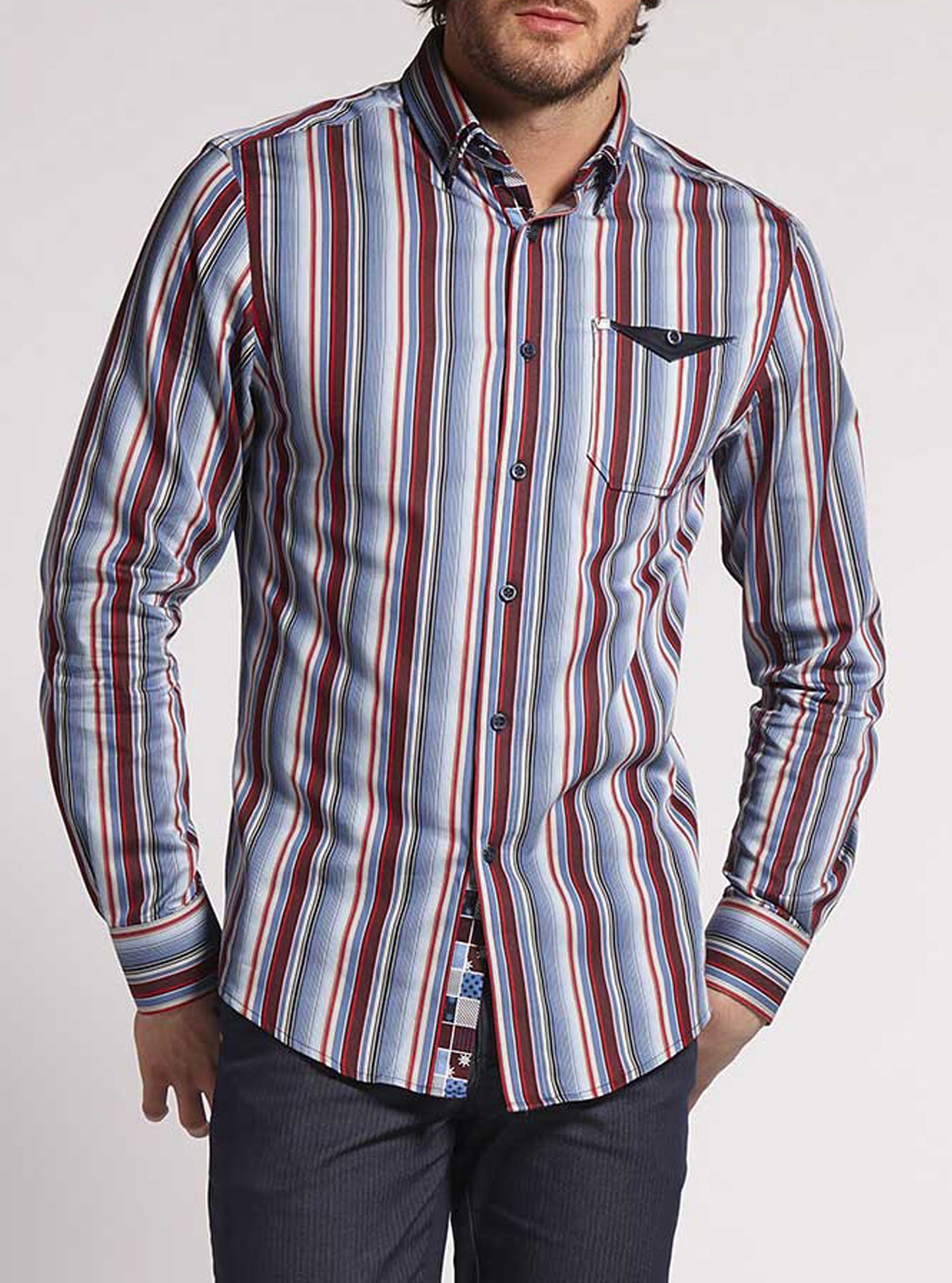Men's casual long sleeve shirt