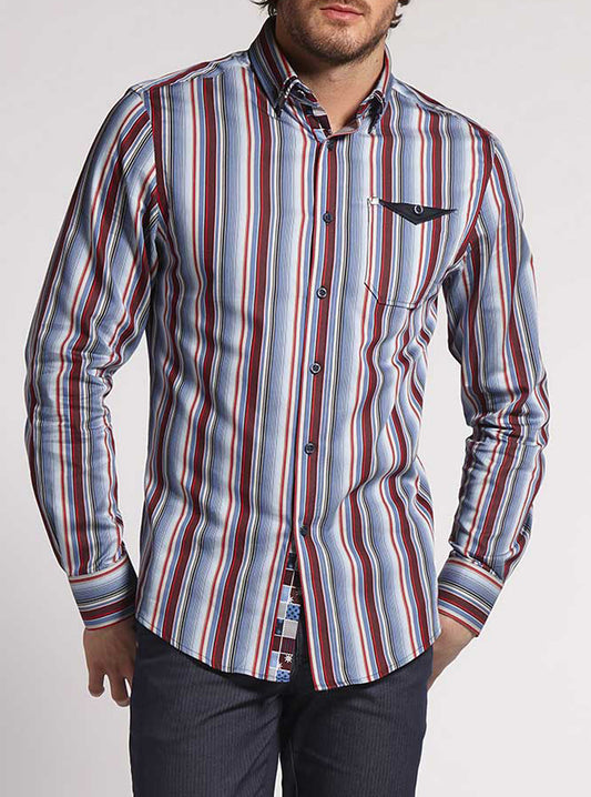 Chemise décontractée à manches longues pour hommes