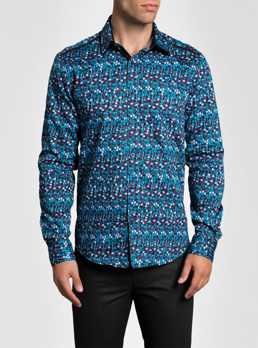 Men's casual long sleeve shirt