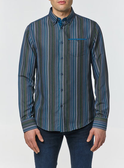 Men's casual long sleeve shirt