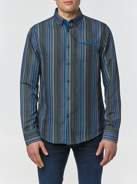 CHEMISE DÉCONTRACTÉE À MANCHES LONGUES POUR HOMMES