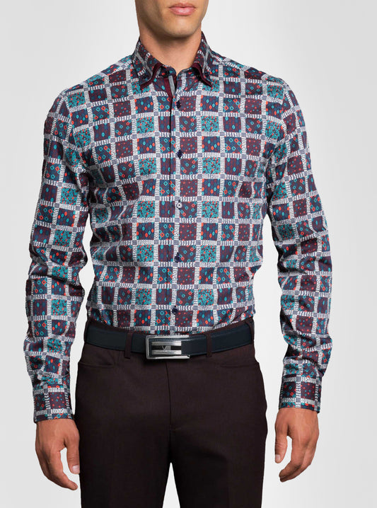 CHEMISE DÉCONTRACTÉE À MANCHES LONGUES POUR HOMMES