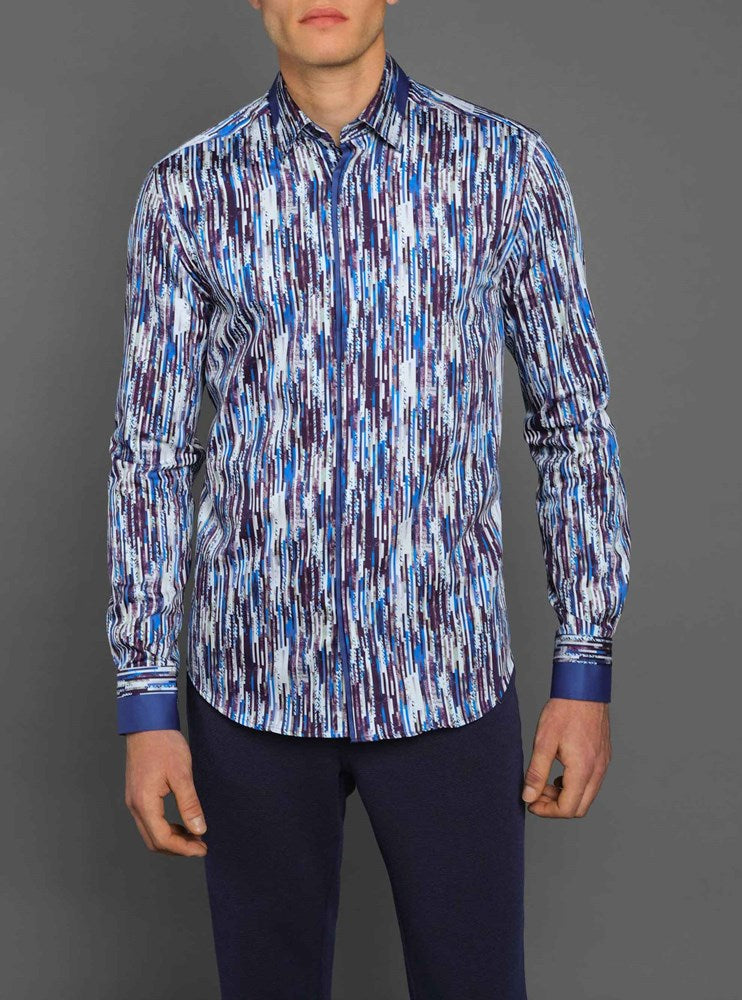 Men's casual long sleeve shirt