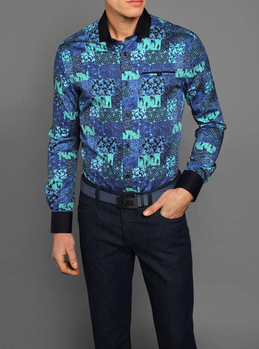 Men's casual long sleeve shirt