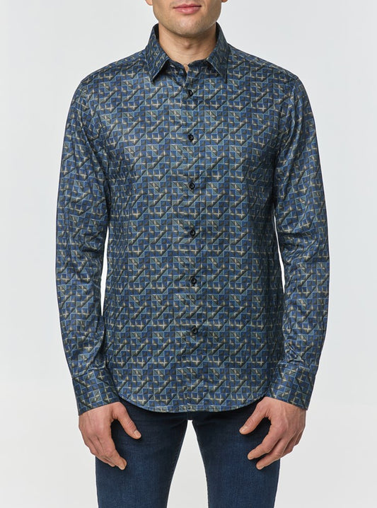 Men's casual long sleeve shirt