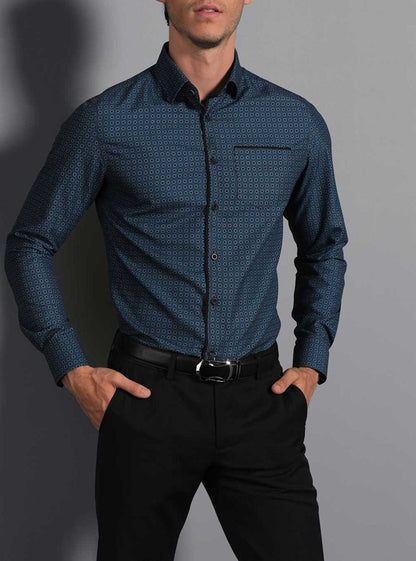 Men's casual long sleeve shirt