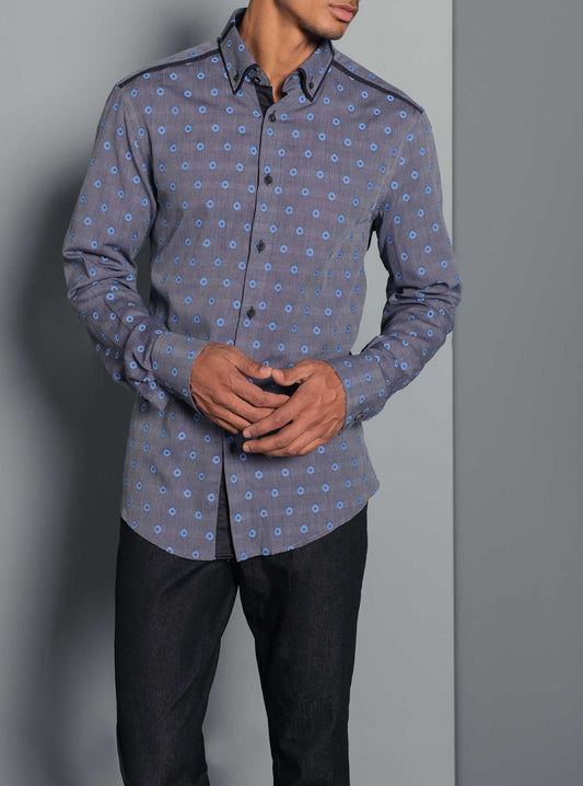 Men's casual long sleeve shirt