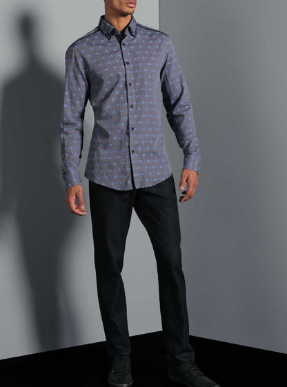Men's casual long sleeve shirt