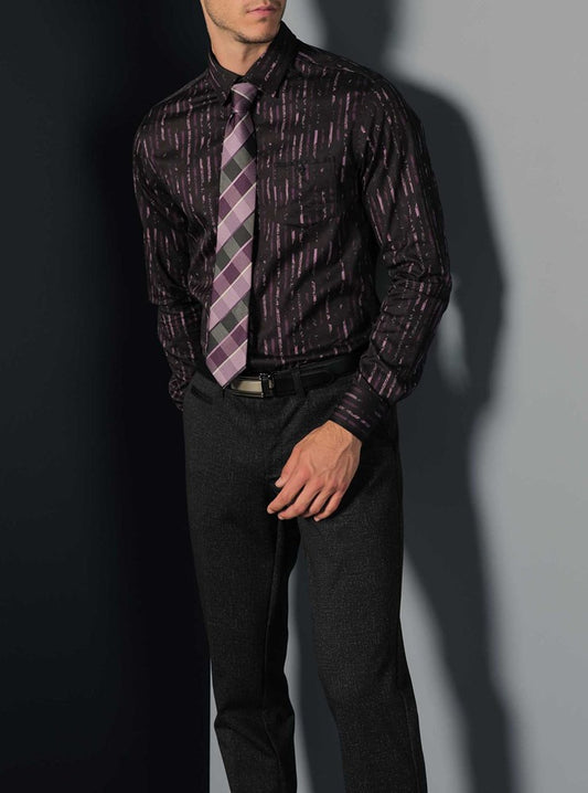 Chemise décontractée à manches longues pour hommes
