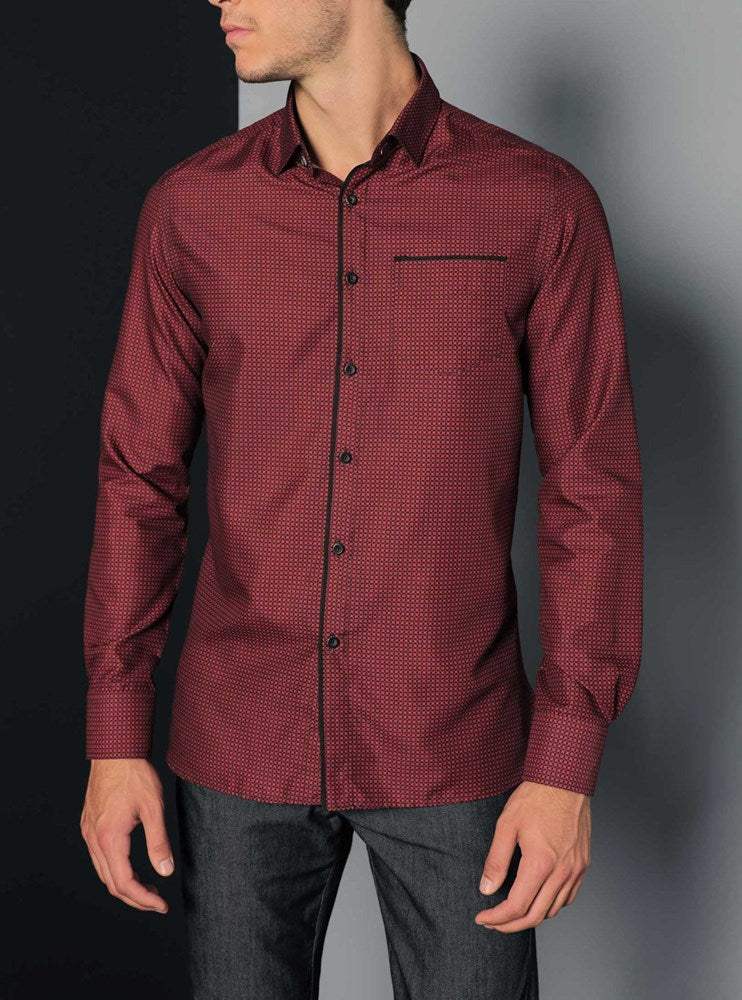 Men's casual long sleeve shirt