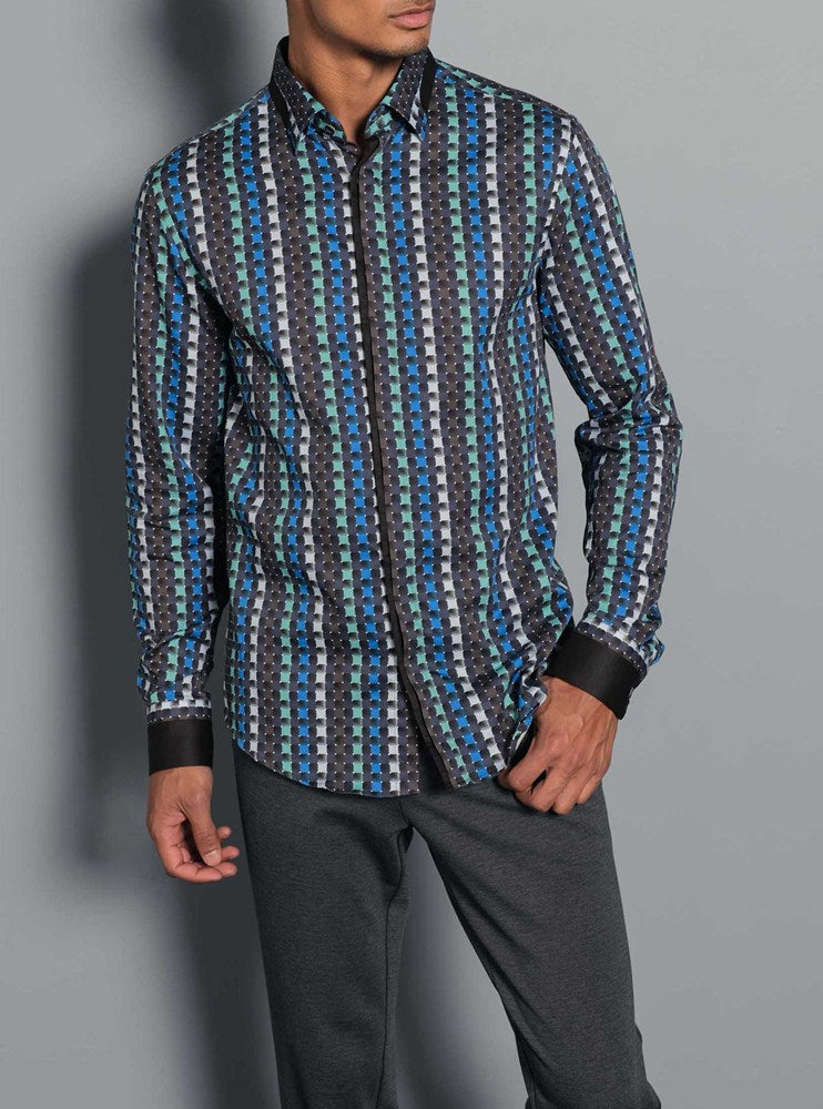 Men's casual long sleeve shirt