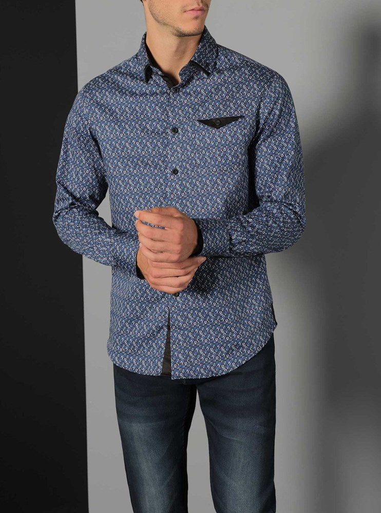 Men's casual long sleeve shirt