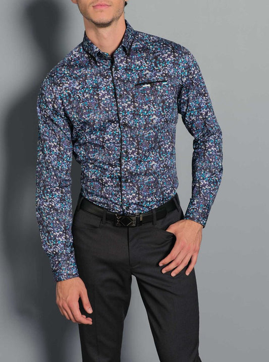 Chemise décontractée à manches longues pour hommes