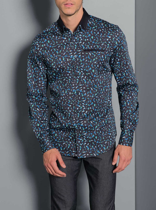Men's casual long sleeve shirt