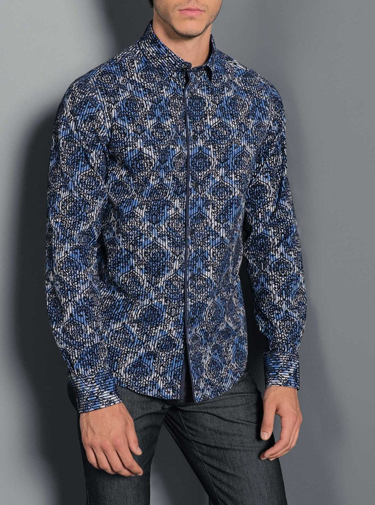Men's casual long sleeve shirt