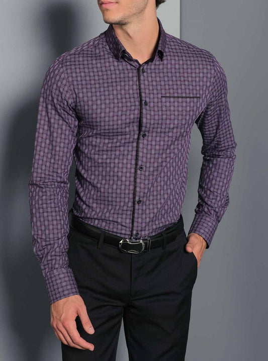 Chemise décontractée à manches longues pour hommes