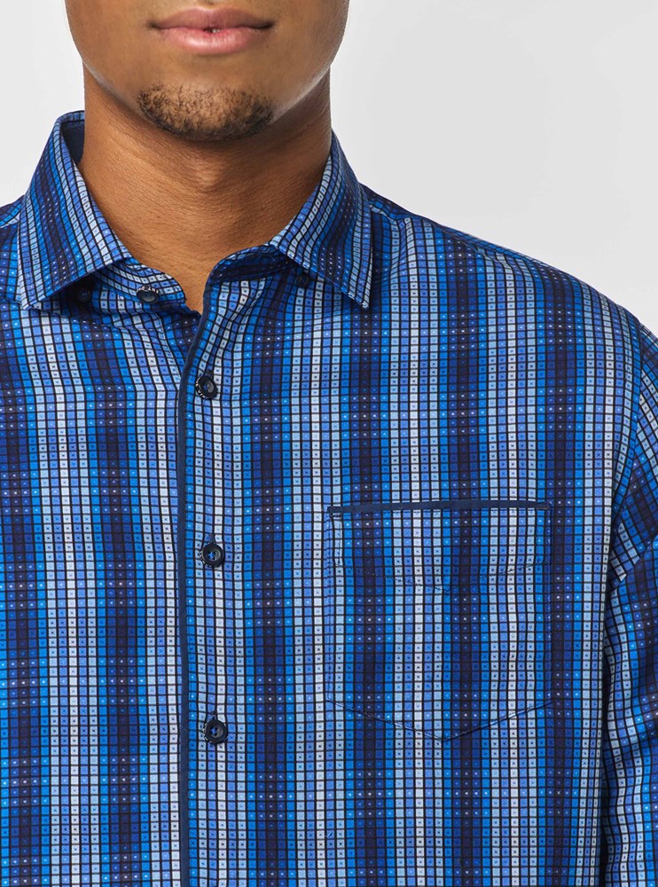 Men's casual long sleeve shirt