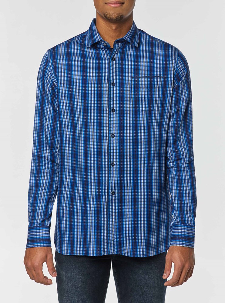 Men's casual long sleeve shirt