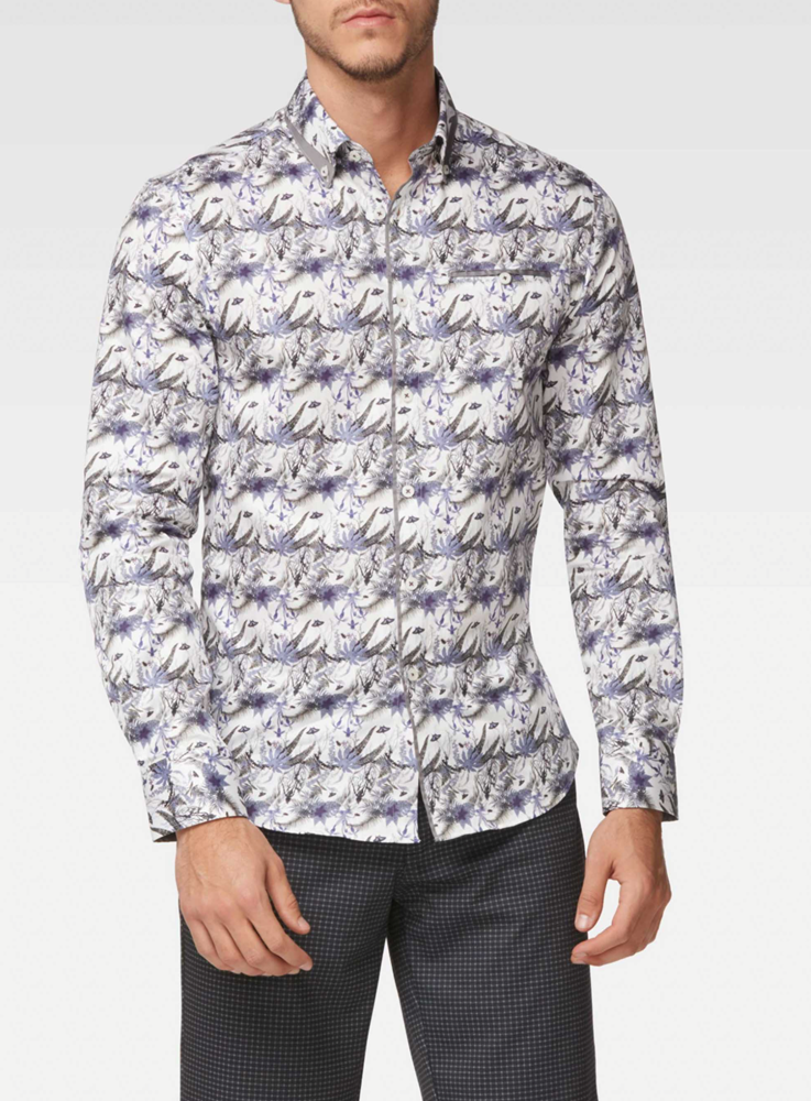 Men's casual long sleeve shirt