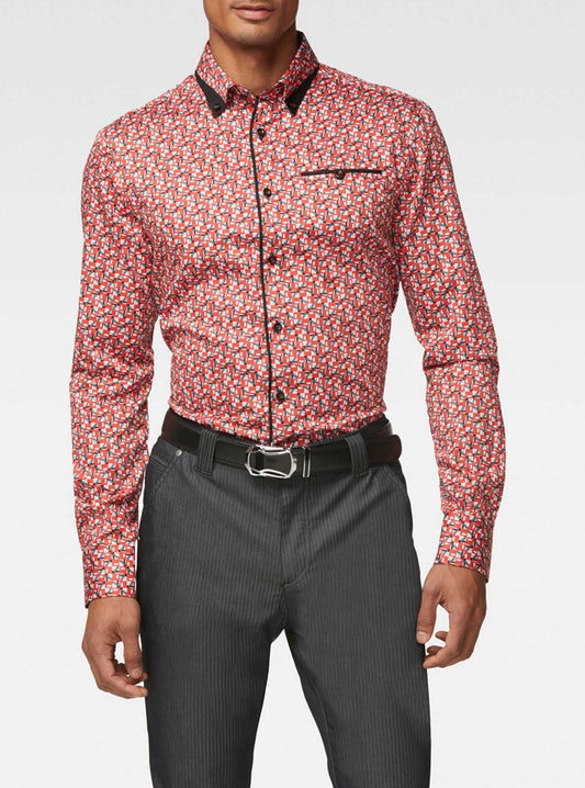 CHEMISE DÉCONTRACTÉE À MANCHES LONGUES POUR HOMMES