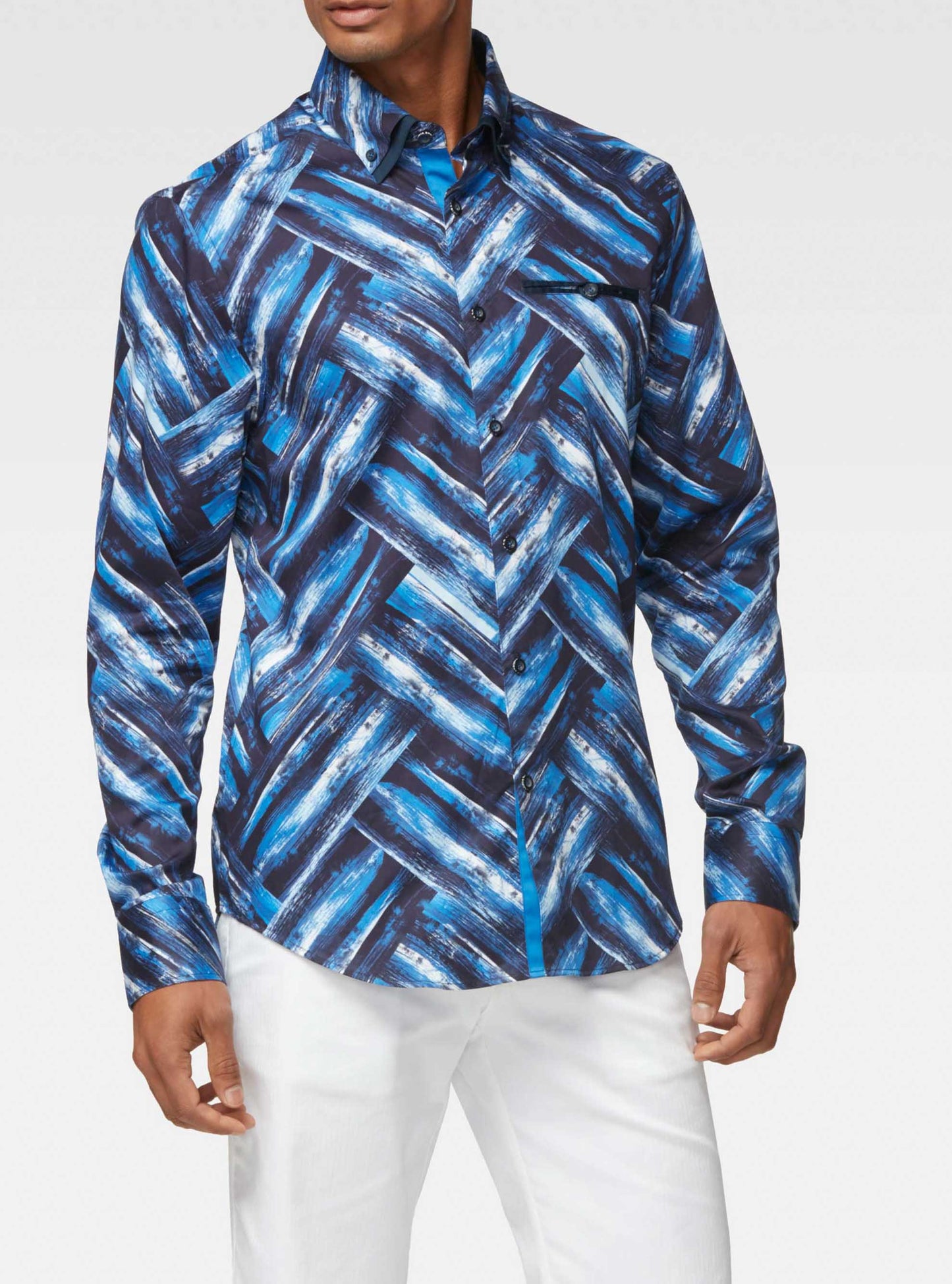 CHEMISE DÉCONTRACTÉE À MANCHES LONGUES POUR HOMMES