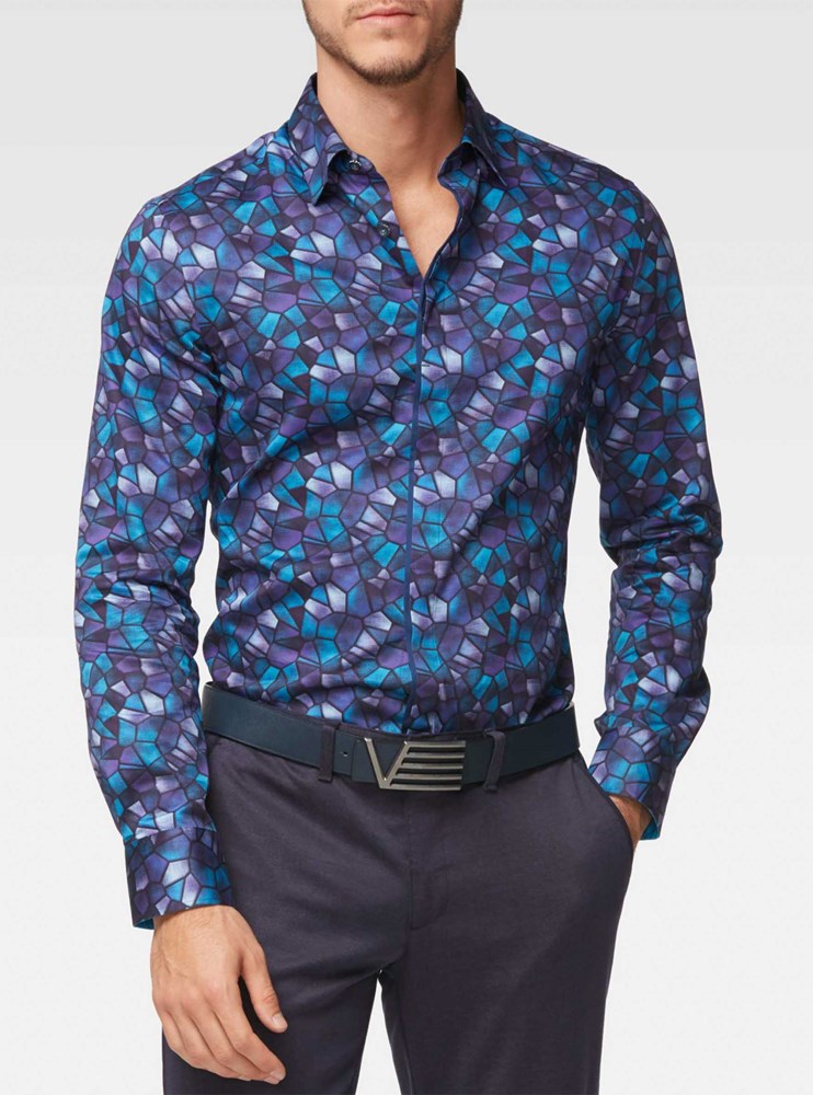 Men's casual long sleeve shirt