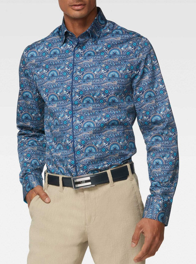 Men's casual long sleeve shirt