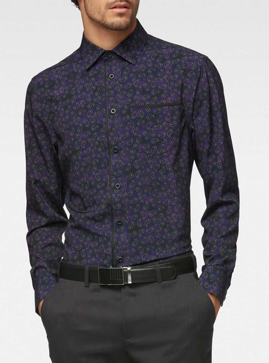 CHEMISE DÉCONTRACTÉE À MANCHES LONGUES POUR HOMMES