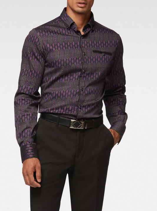 Men's casual long sleeve shirt