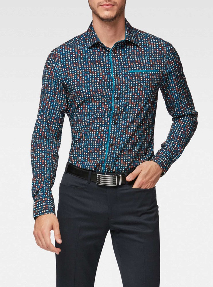 Men's casual long sleeve shirt
