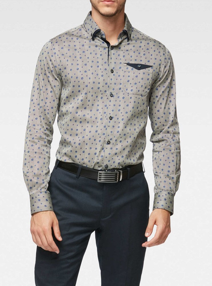 Men's casual long sleeve shirt