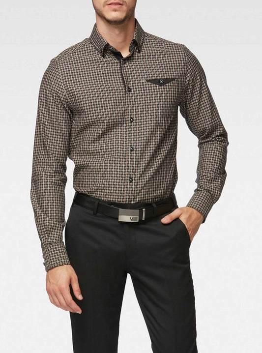Men's casual long sleeve shirt